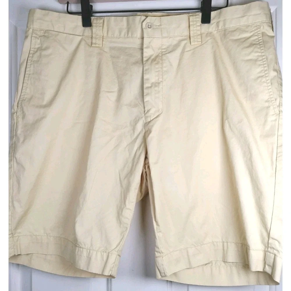 Polo Ralph Lauren Mens Chino Shorts 38 Pastel Yellow Pima Cotton Blend Bleecker